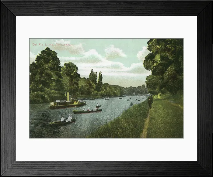 Framed Print : Eel Pie Island, Twickenham, SW London Framed Print : Eel Pie Island, Twickenham, SW London