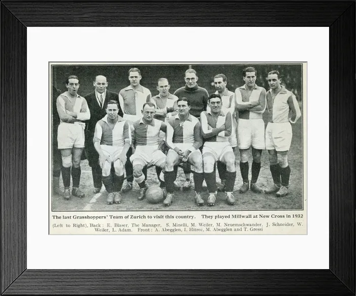 Framed Print : Grasshoppers, Zurich Football Team Framed Print : Grasshoppers, Zurich Football Team