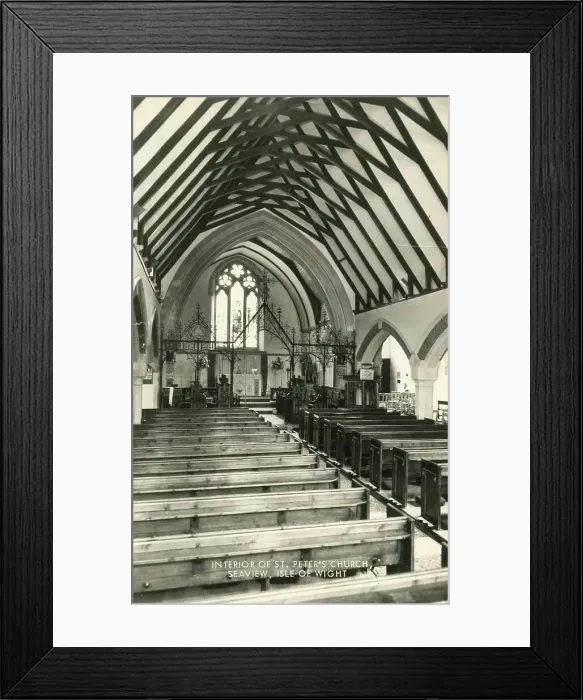 Framed Print : Interior of St. Peter's Church, Seaview, Isle of Wight Framed Print : Interior of St. Peter's Church, Seaview, Isle of Wight