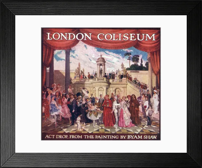 Framed Print : London Coliseum Theatre, Act Drop Framed Print : London Coliseum Theatre, Act Drop