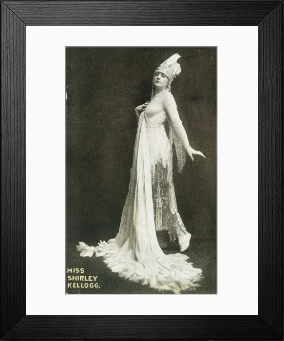 Framed Print : Shirley Kellogg, American actress and singer Framed Print : Shirley Kellogg, American actress and singer