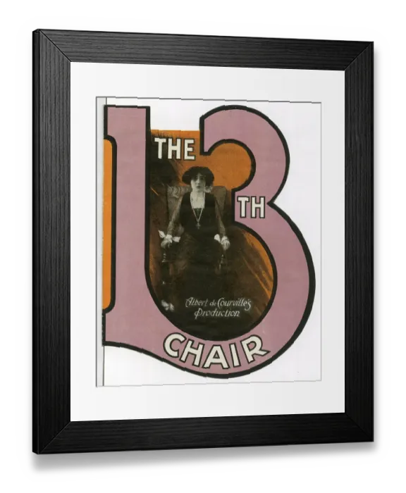 Framed Print : Mrs Patrick Campbell in The 13th Chair, London Framed Print : Mrs Patrick Campbell in The 13th Chair, London