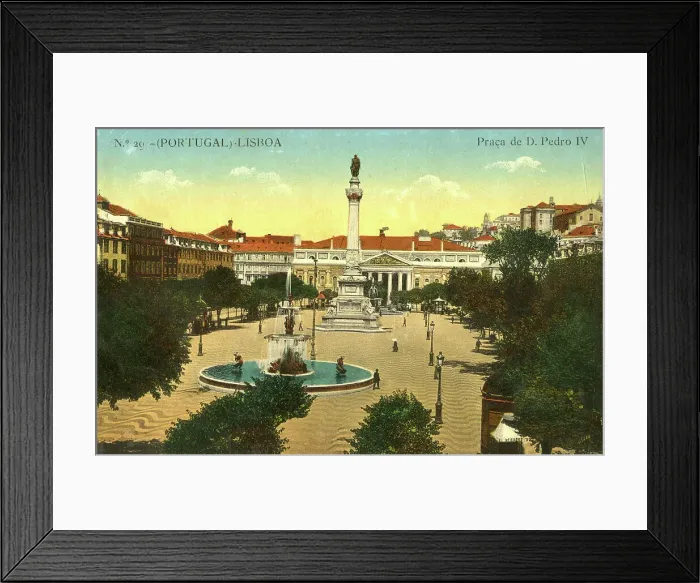 Framed Print : Praca de Dom Pedro IV, King Pedro IV Square, Lisbon, Portuga Framed Print : Praca de Dom Pedro IV, King Pedro IV Square, Lisbon, Portuga