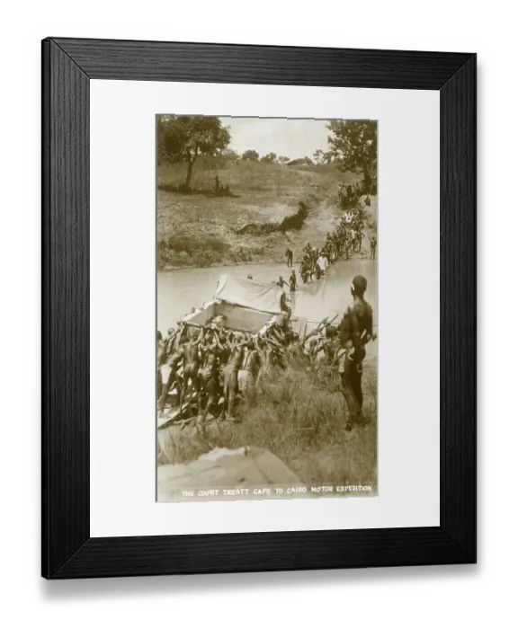 Framed Print : Stella and Chaplin Court Treatt, Cape to Cairo expedition Framed Print : Stella and Chaplin Court Treatt, Cape to Cairo expedition