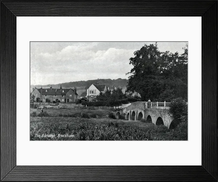 Framed Print : The Borough, Brockham, Surrey Framed Print : The Borough, Brockham, Surrey