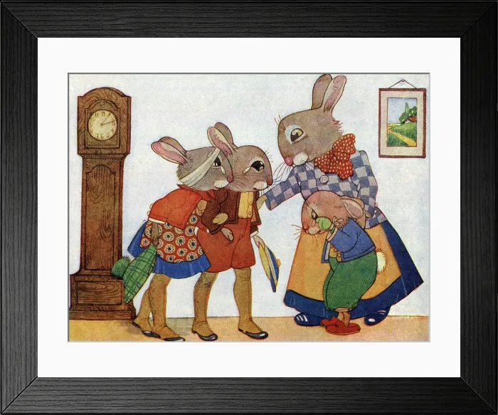 Framed Print : The Bunnies return home after their accident Framed Print : The Bunnies return home after their accident