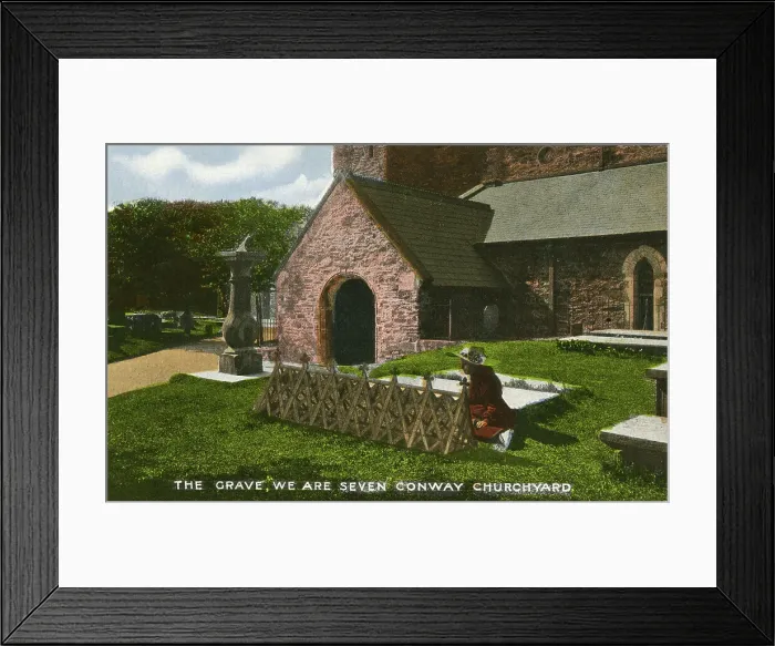 Framed Print : The Grave, We Are Seven, Conwy churchyard, Wales Framed Print : The Grave, We Are Seven, Conwy churchyard, Wales