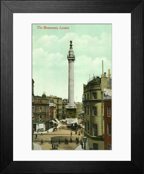 Framed Print : The Monument, London Framed Print : The Monument, London