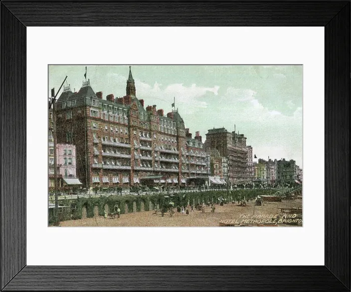 Framed Print : The Parade and Hotel Metropole, Brighton, Sussex Framed Print : The Parade and Hotel Metropole, Brighton, Sussex
