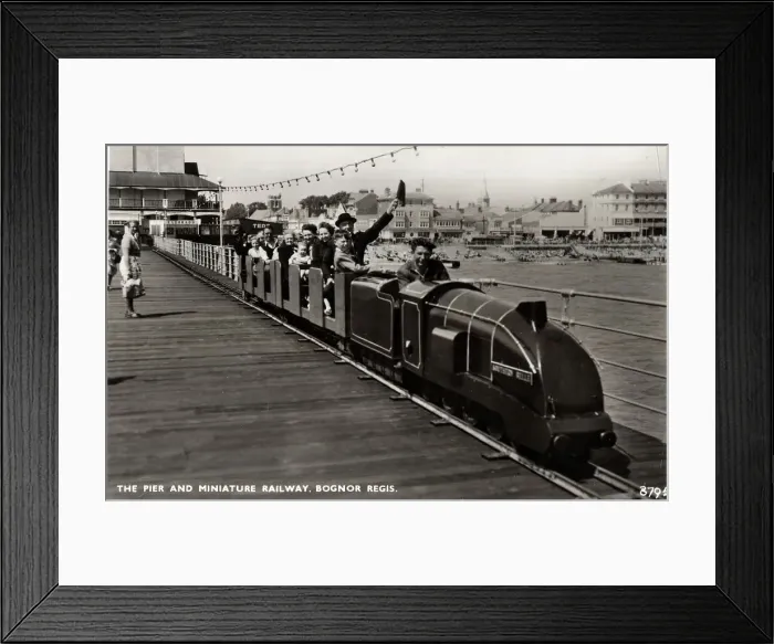 Framed Print : The Pier and Miniature Railway, Bognor Regis, West Sussex Framed Print : The Pier and Miniature Railway, Bognor Regis, West Sussex