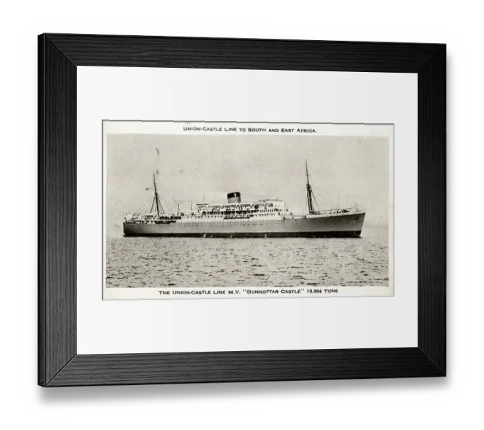 Framed Print : Union-Castle Line MV Dunnottar Castle, Southampton Framed Print : Union-Castle Line MV Dunnottar Castle, Southampton