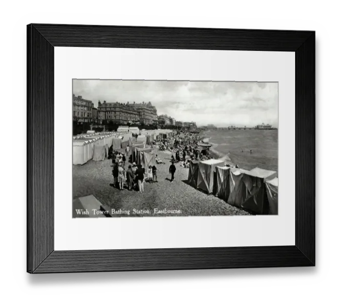 Framed Print : Wish Tower Bathing Station, Eastbourne, Sussex Framed Print : Wish Tower Bathing Station, Eastbourne, Sussex