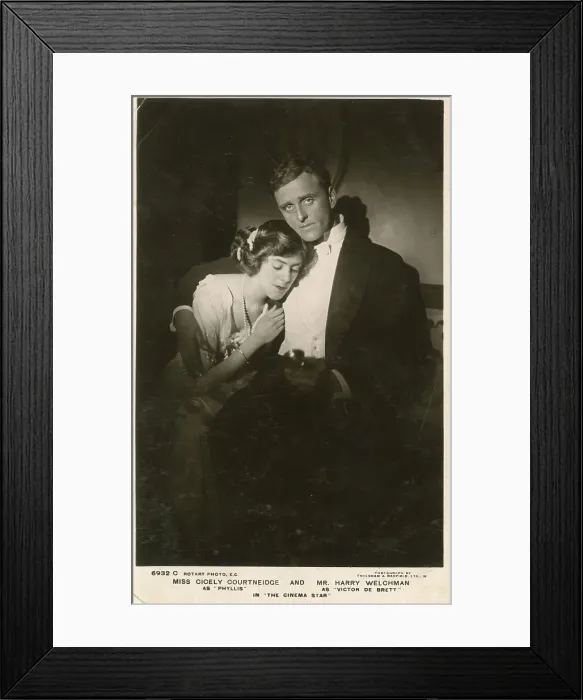 Framed Print : Courtneidge and Welchman in film The Cinema Star Framed Print : Courtneidge and Welchman in film The Cinema Star