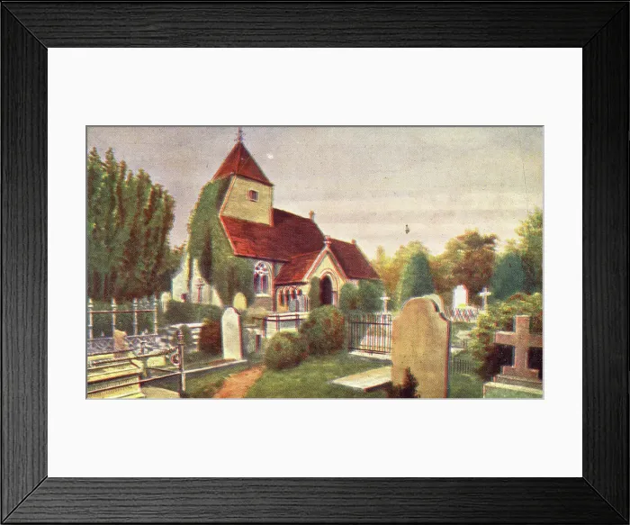 Framed Print : Church in the Wood, St Leonard's Church, Hollington, Sussex Framed Print : Church in the Wood, St Leonard's Church, Hollington, Sussex