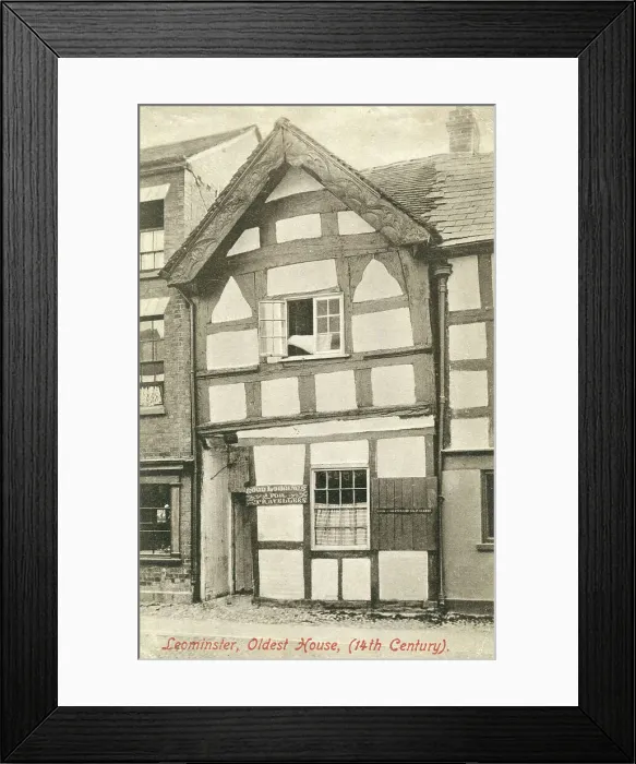 Framed Print : Oldest house in Leominster, Herefordshire Framed Print : Oldest house in Leominster, Herefordshire