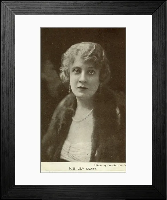Framed Print : Lily Saxby, British stage and film actress Framed Print : Lily Saxby, British stage and film actress
