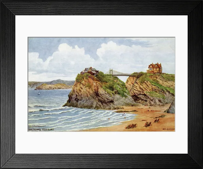 Framed Print : The Island, Newquay, Cornwall Framed Print : The Island, Newquay, Cornwall