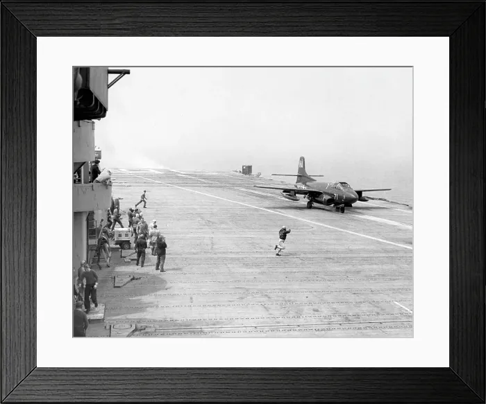 Framed Print : Douglas F3D-2 Skyknight on USS Antietam CVA-36 Framed Print : Douglas F3D-2 Skyknight on USS Antietam CVA-36