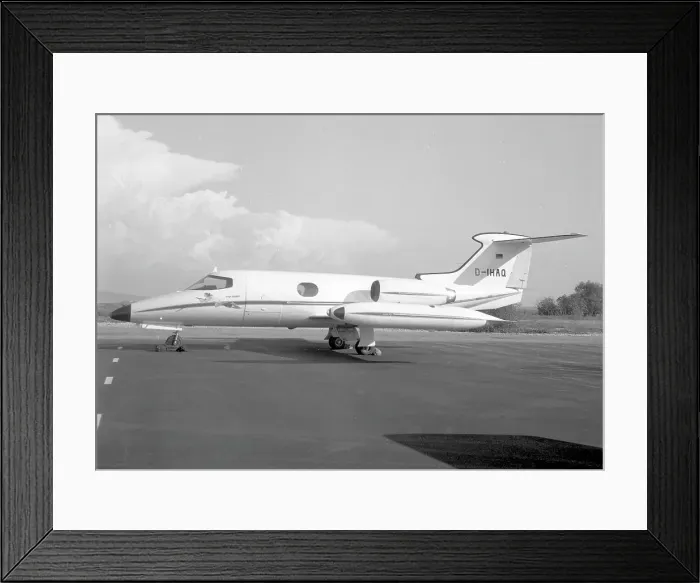Framed Print : Gates Learjet 23 D-IHAQ Framed Print : Gates Learjet 23 D-IHAQ