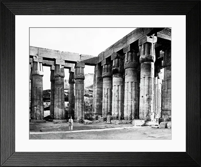 Framed Print : Temple at Luxor, Egypt, Victorian period Framed Print : Temple at Luxor, Egypt, Victorian period