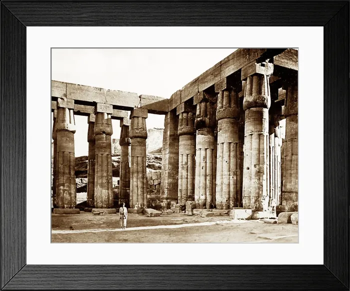 Framed Print : Temple at Luxor, Egypt, Victorian period Framed Print : Temple at Luxor, Egypt, Victorian period