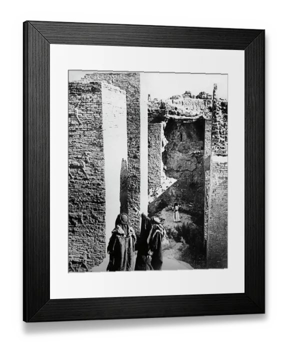 Framed Print : Gate of Ishtar, Babylon, Iraq, Victorian period Framed Print : Gate of Ishtar, Babylon, Iraq, Victorian period