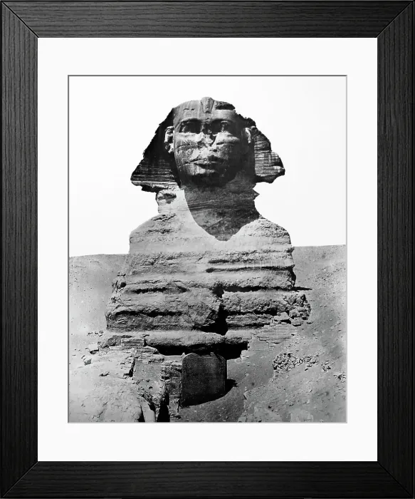 Framed Print : The Sphinx, Egypt, Victorian period Framed Print : The Sphinx, Egypt, Victorian period
