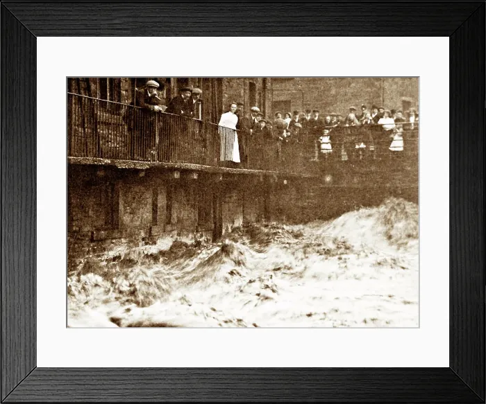Framed Print : The Great Flood, Waterfoot, in 1911 Framed Print : The Great Flood, Waterfoot, in 1911
