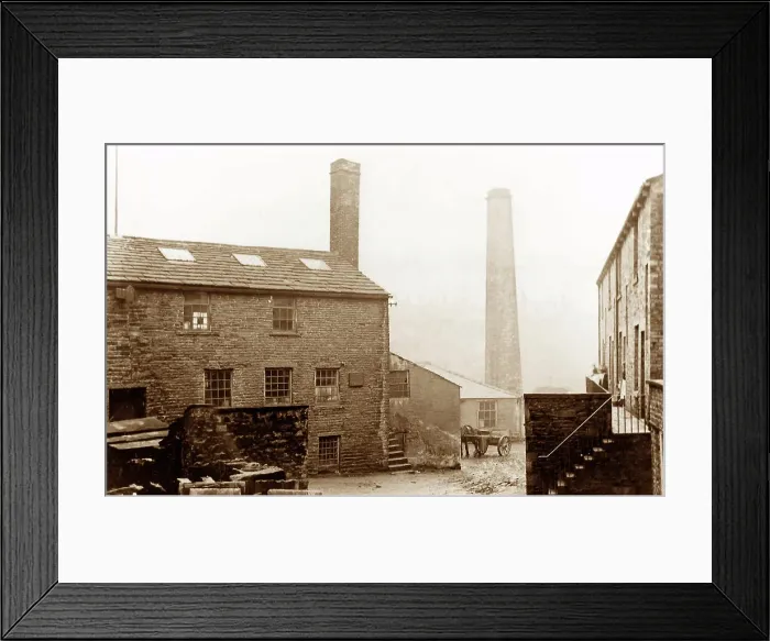 Framed Print : Old Booth Corn Mill, Waterfoot, Victorian period Framed Print : Old Booth Corn Mill, Waterfoot, Victorian period