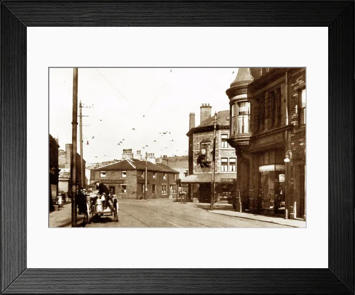 Framed Print : The Square, Waterfoot, early 1900s Framed Print : The Square, Waterfoot, early 1900s