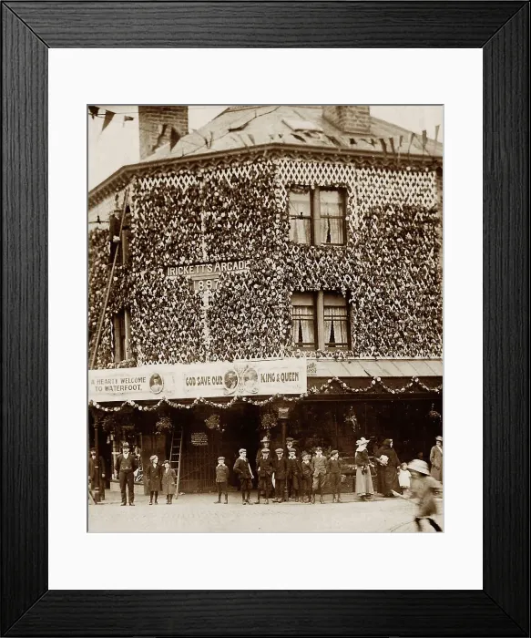 Framed Print : The Arcade, Waterfoot, early 1900s Framed Print : The Arcade, Waterfoot, early 1900s