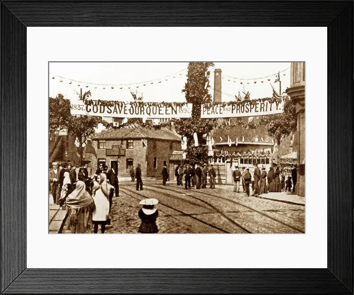 Framed Print : Waterfoot, Victorian period Framed Print : Waterfoot, Victorian period
