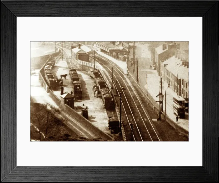 Framed Print : Waterfoot Railway Station, early 1900s Framed Print : Waterfoot Railway Station, early 1900s