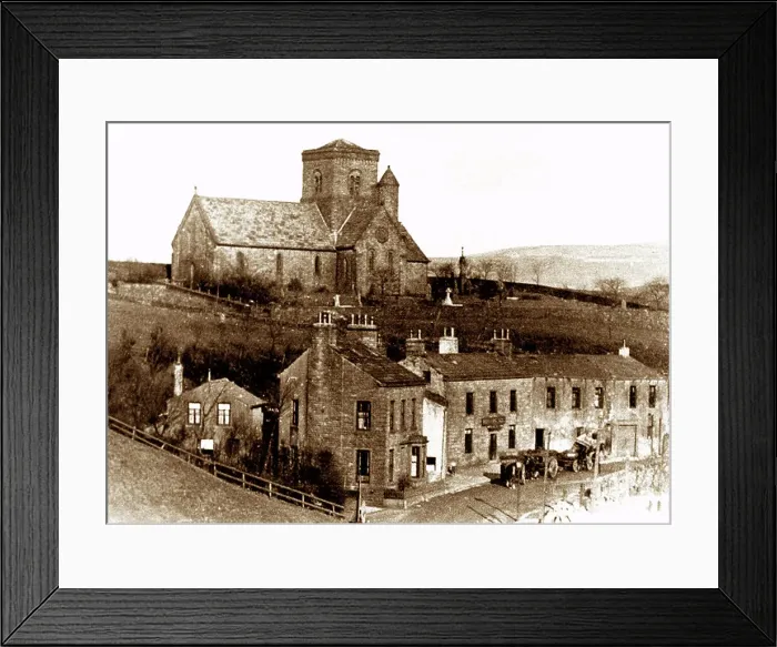 Framed Print : Hargreave's Arms and St. Michael's Church, Lumb Framed Print : Hargreave's Arms and St. Michael's Church, Lumb