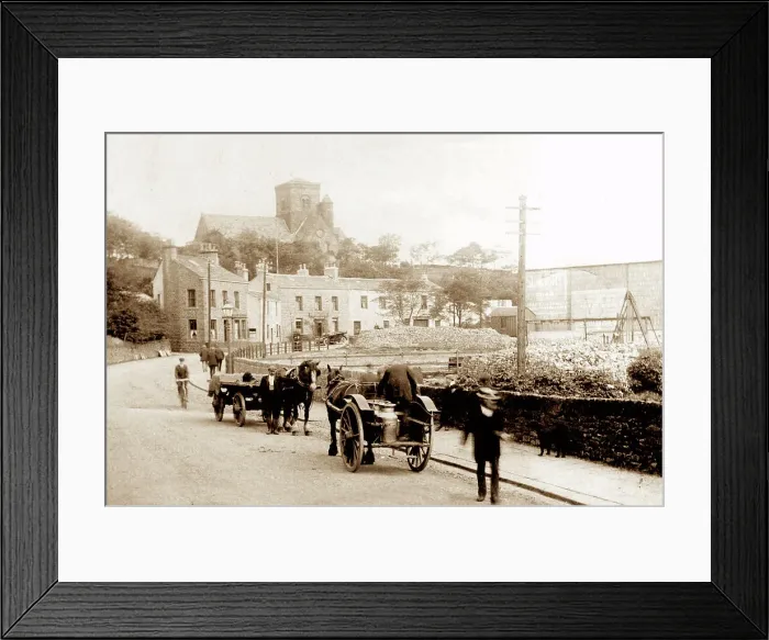Framed Print : Hargreave's Arms and St. Michael's Church, Lumb Framed Print : Hargreave's Arms and St. Michael's Church, Lumb