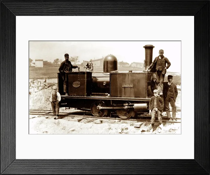 Framed Print : Construction of Clough Bottom Reservoir, Rossendale Framed Print : Construction of Clough Bottom Reservoir, Rossendale