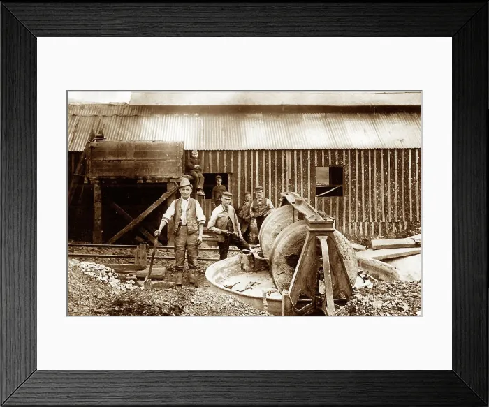 Framed Print : Building mortar mill for Clough Bottom Reservoir, Rossendale Framed Print : Building mortar mill for Clough Bottom Reservoir, Rossendale
