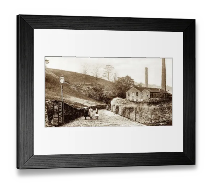 Framed Print : Carr Lane, Cowpe, early 1900s Framed Print : Carr Lane, Cowpe, early 1900s