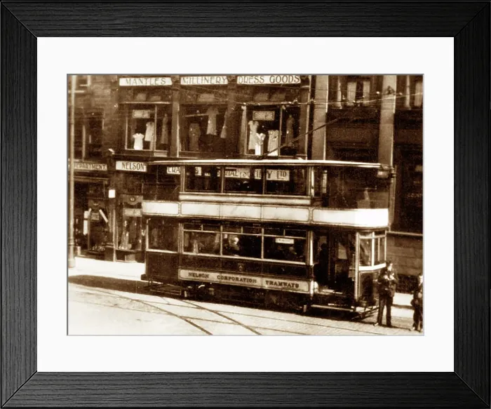 Framed Print : Nelson Corporation tram, possibly 1920s Framed Print : Nelson Corporation tram, possibly 1920s