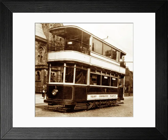 Framed Print : Circa 1920s Twenties Nelson Corporation Tram Framed Print : Circa 1920s Twenties Nelson Corporation Tram