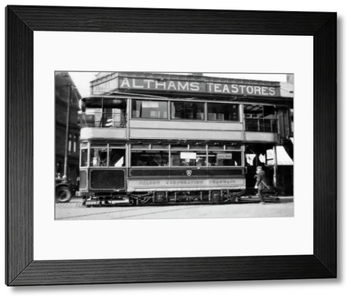 Framed Print : Nelson Corporation tram, possibly 1920s Framed Print : Nelson Corporation tram, possibly 1920s