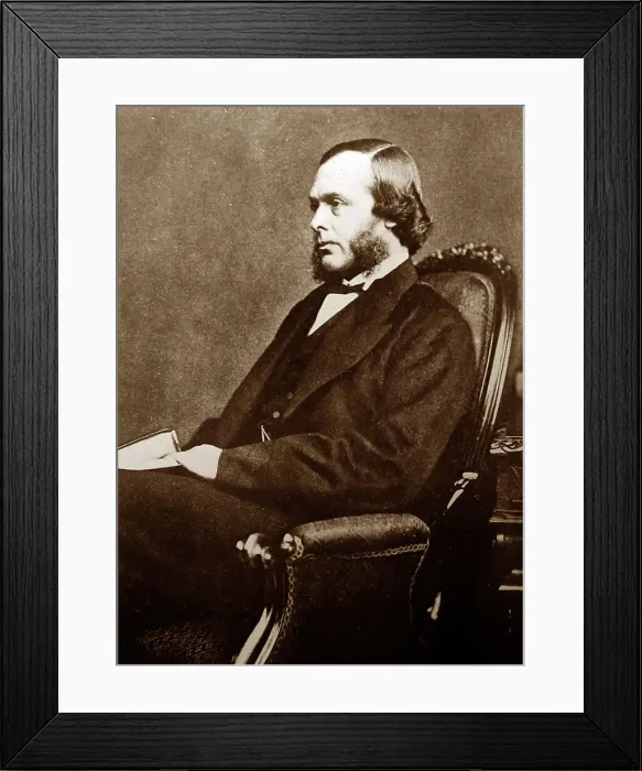 Framed Print : Joseph Lister, taken in the late 1860s Framed Print : Joseph Lister, taken in the late 1860s