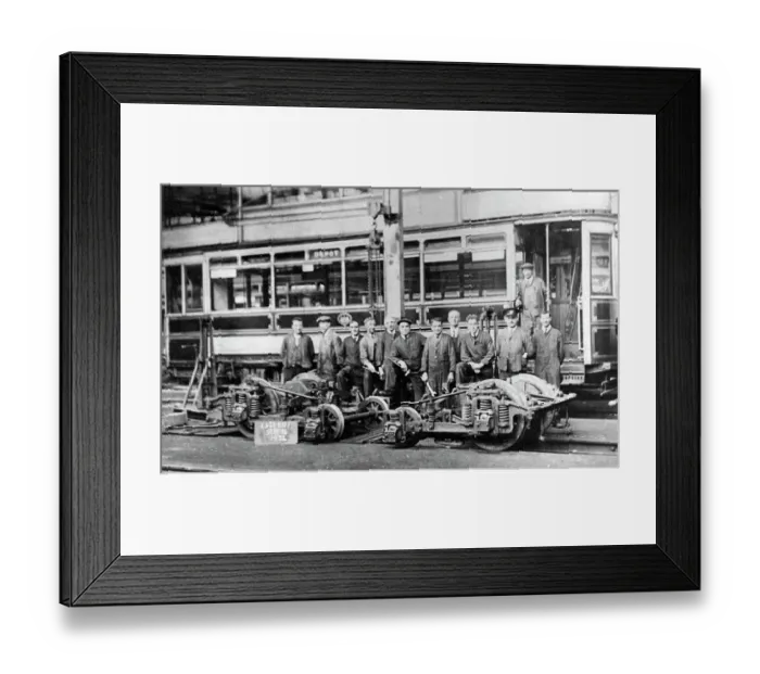 Framed Print : 1934 Engineering Staff At Burnley Tramways About Framed Print : 1934 Engineering Staff At Burnley Tramways About