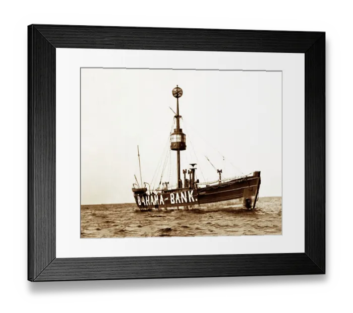 Framed Print : Bahama Bank Lightship, Ramsey, Isle of Man, Victorian period Framed Print : Bahama Bank Lightship, Ramsey, Isle of Man, Victorian period