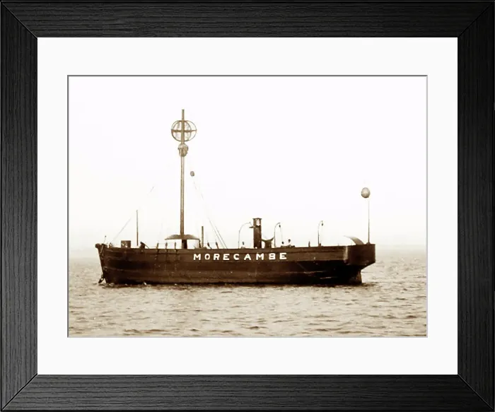 Framed Print : Morecambe Bay Lightship, Victorian period Framed Print : Morecambe Bay Lightship, Victorian period