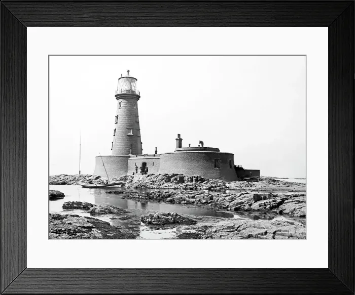 Framed Print : Farne Islands Lighthouse, Victorian period