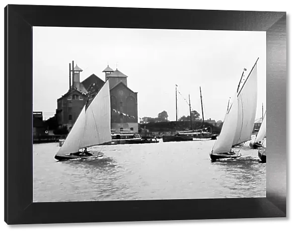 Yacht racing, Oulton Broad, early 1900s