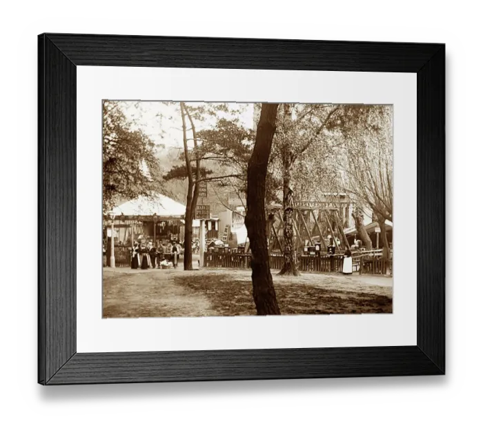Framed Print : A funfair at the Vale of Health, Hampstead, London Framed Print : A funfair at the Vale of Health, Hampstead, London