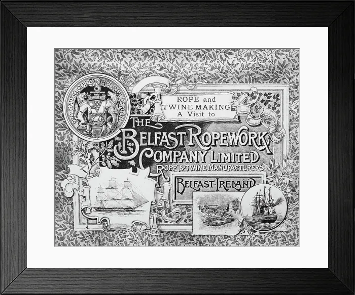 Framed Print : The Belfast Ropework Company Ltd. Belfast, Ireland Framed Print : The Belfast Ropework Company Ltd. Belfast, Ireland