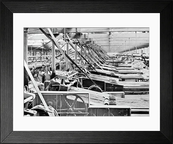Framed Print : Rope spreading, The Belfast Ropework Company Ltd Framed Print : Rope spreading, The Belfast Ropework Company Ltd